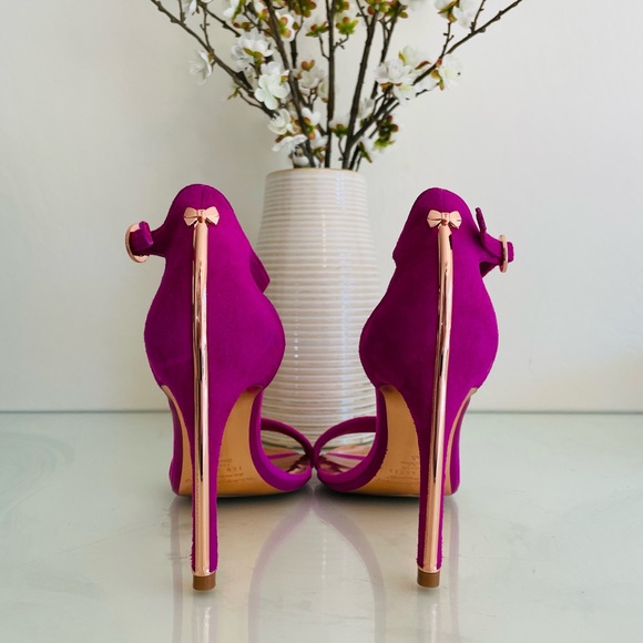 Ted Baker Sharlos Stiletto Sandal in Fuscia, Size 39.5 EU/9 US - Picture 2 of 10